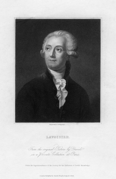 Antoine Lavoisier, químico francés del siglo XVIII, siglo XIX de C. E. Wagstaff