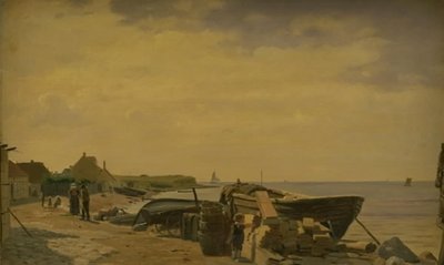 Paisaje costero cerca de Korsør de C. Eckardt