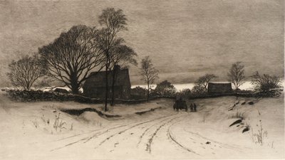 (Escena rural invernal) de C. F. William Mielatz