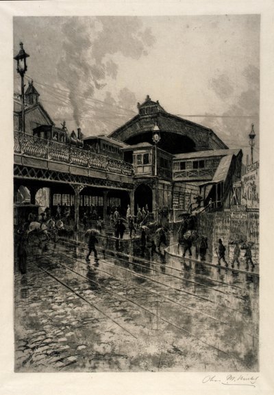 Entrada al puente de Brooklyn de C. F. William Mielatz