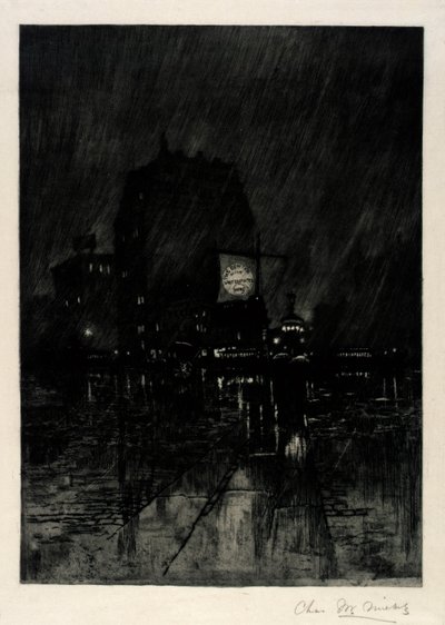 Noche lluviosa, Madison Square de C. F. William Mielatz