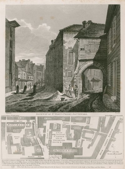Puerta del Priorato de Santa María, Southwark de C. John Mayle Whichelo