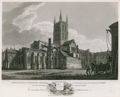 Vista noreste de la Iglesia de San Salvador, Tribunal Consistorial y Capilla de San Juan de C. John Mayle Whichelo