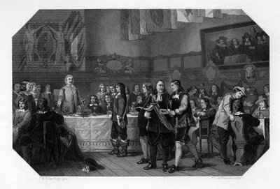 Fiesta de San Lucas, Ámsterdam, Países Bajos, 21 de octubre de 1653 de Domenico del Barbiere
