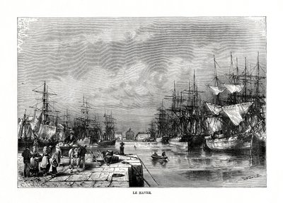Le Havre, Normandía, norte de Francia, 1879 de C. Laplante
