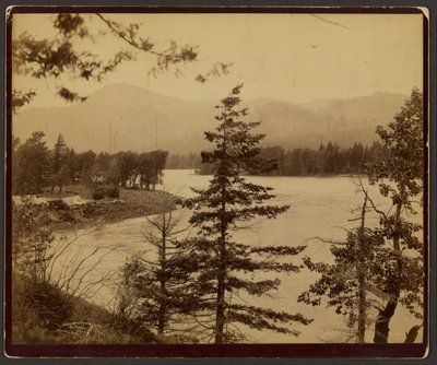 Escena en el río Columbia de C. R. Savage
