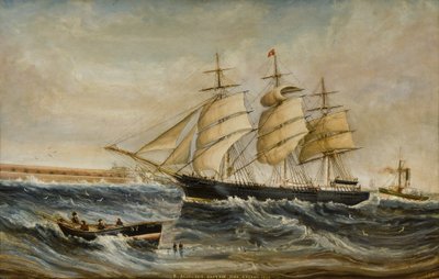 El Agincourt entrando en el Tyne de C. Robinson