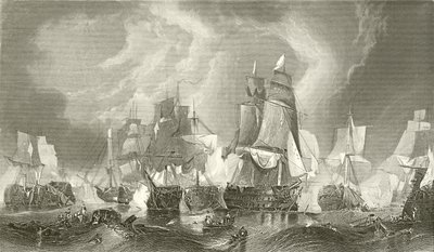 La batalla de Trafalgar de C. Stanfield