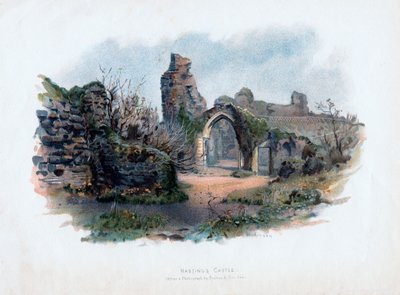 Castillo de Hastings, Sussex, 1895 de C. Wilkinson