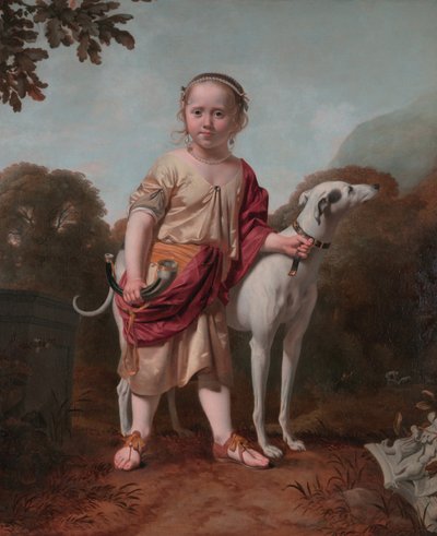 Retrato de una chica como cazadora, por Caesar van Everdingen de Caesar van Everdingen