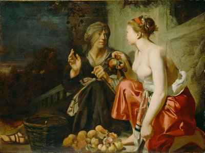 Vertumno y Pomona de Caesar van Everdingen