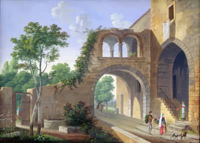 Escena en el campo italiano, 1813 de Caizac