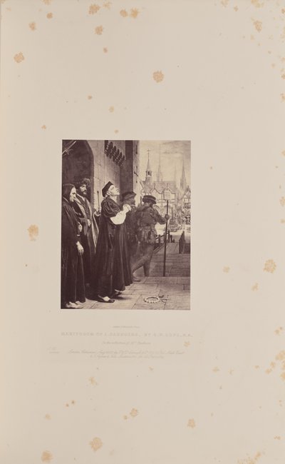 Martirio de L. Saunders, por C.W. Cope, R.A. de Caldesi and Montecchi