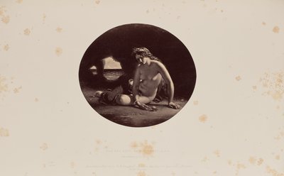The Sea Cave, por W.E. Frost, A.R.A. de Caldesi and Montecchi