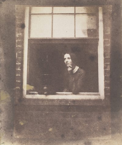Dama en Ventana Abierta con Jaula de Pájaros de Calvert Jones