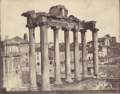 Templo de la Concordia, Roma, 1850s de Calvert Jones