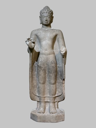 Buda haciendo el gesto de argumentación de Cambodian School