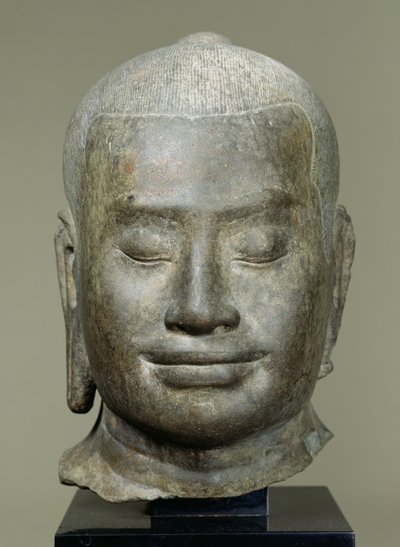 Cabeza del Rey Jayavarman VII (r.1181-c.1220) de Cambodian School