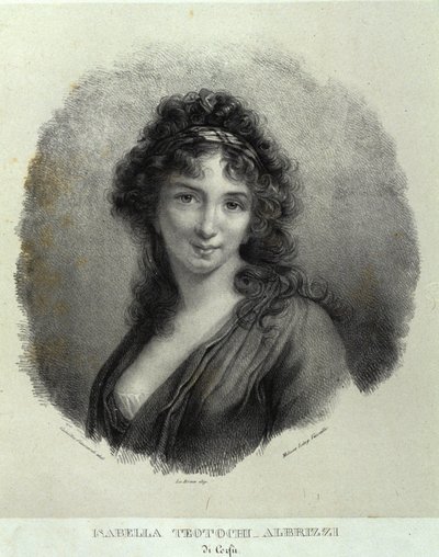 Retrato de Isabella Teotochi Albrizzi de Camilla Guiscardi