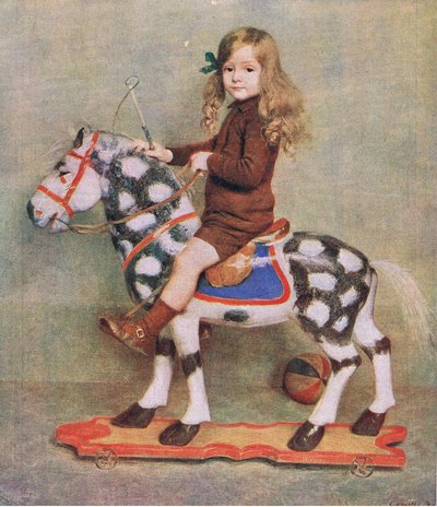 La niña del caballito de madera, ilustración de My Magazine de Camille Boiry