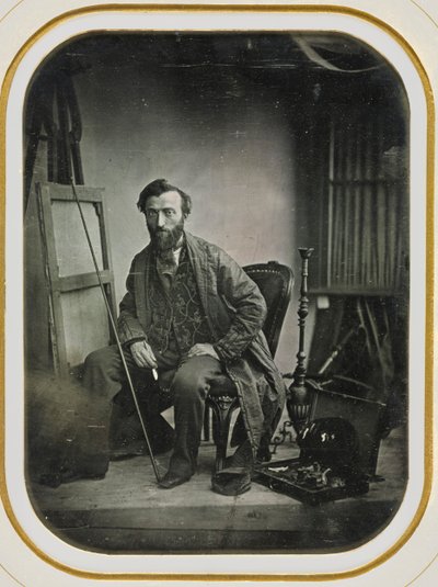 Autorretrato en el estudio de pintura de Camille Dolard