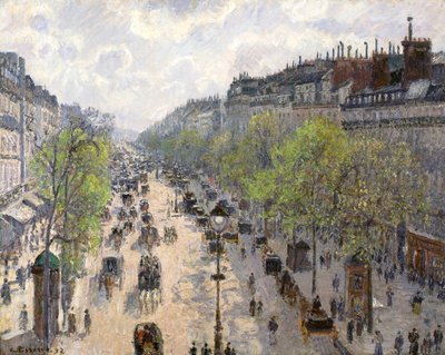 Boulevard Montmartre, primavera, 1897 de Camille Jacob Pissarro