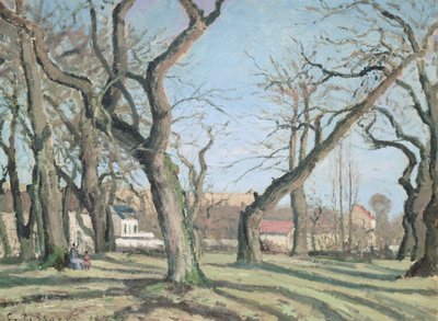 Castaños en Louveciennes, 1872 de Camille Jacob Pissarro