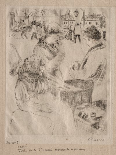 Vendedor de Castañas, 1878 de Camille Jacob Pissarro