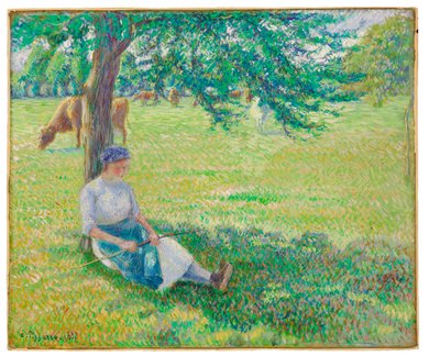 Vaquera, Eragny, 1887 de Camille Jacob Pissarro