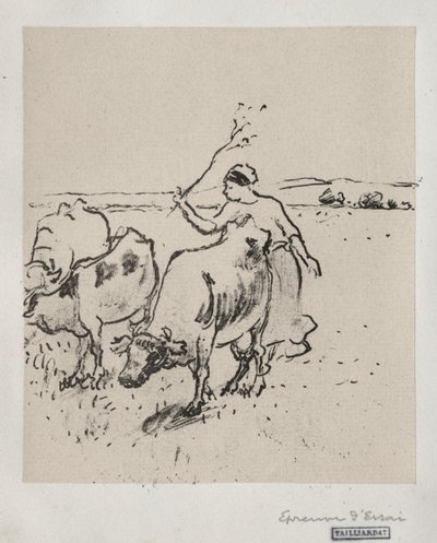 Vaquero, c. 1899 de Camille Jacob Pissarro