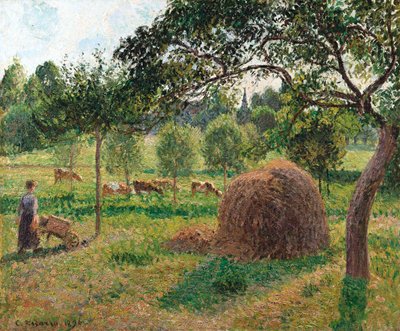 Anochecer en Eragny, 1896 de Camille Jacob Pissarro