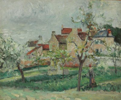 Ciruelo en Flor en Pontoise, c.1876 de Camille Jacob Pissarro