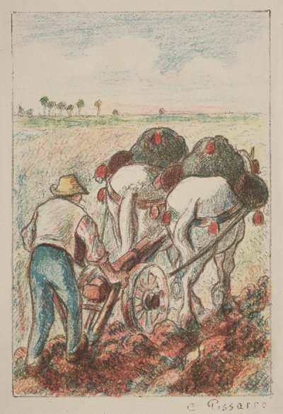 La Charrue de Camille Jacob Pissarro