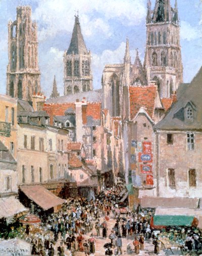 Levine y Walk Rouen, 1898 de Camille Jacob Pissarro