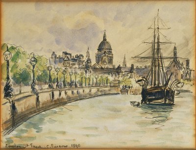 Londres, Catedral de San Pablo, 1890 de Camille Jacob Pissarro