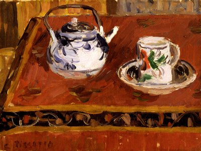 Naturaleza muerta, taza y tetera, 1899 de Camille Jacob Pissarro