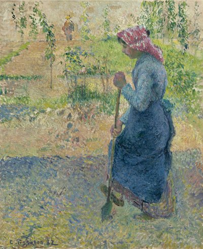 Campesina trabajando, 1882 de Camille Jacob Pissarro