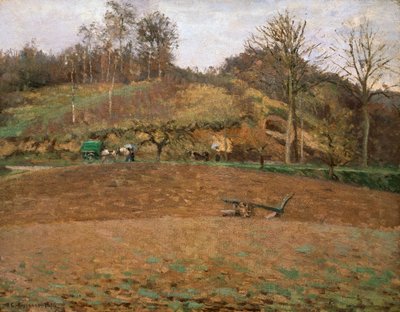 Tierra de arado de Camille Jacob Pissarro