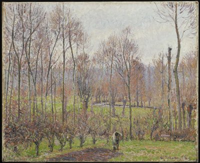 Álamos, Clima Gris, Eragny de Camille Jacob Pissarro