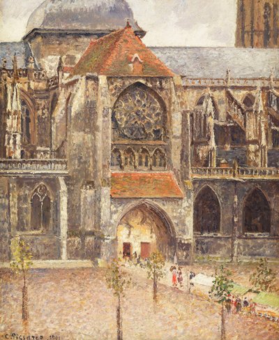 Portal de la Iglesia de Saint-Jaques en Dieppe de Camille Jacob Pissarro