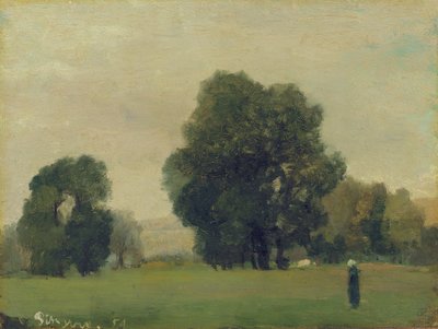 Praderas de La Roche-Guyon, 1859 de Camille Jacob Pissarro