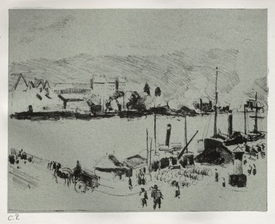 Quai Boieldieu en Rouen de Camille Jacob Pissarro