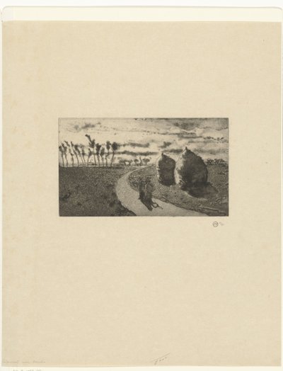 Crepúsculo con pajares Mueble crepúsculo avec de Camille Jacob Pissarro