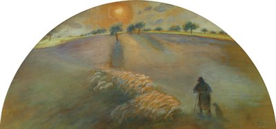 Pastor y ovejas, 1890 de Camille Jacob Pissarro
