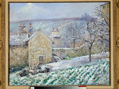 Efecto de nieve en el Hermitage de Camille Jacob Pissarro