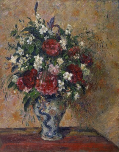 Naturaleza muerta con peonías y naranjo falso, 1872-1877 de Camille Jacob Pissarro