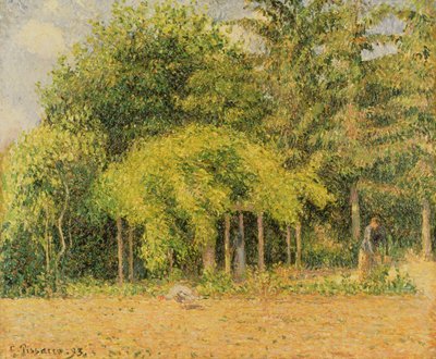 El cenador en Eragny, 1893 de Camille Jacob Pissarro