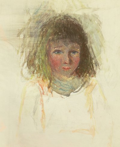 El hijo del artista Georges, (detalle), c.1880 de Camille Jacob Pissarro