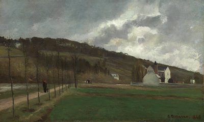 Las Orillas del Marne en Invierno de Camille Jacob Pissarro