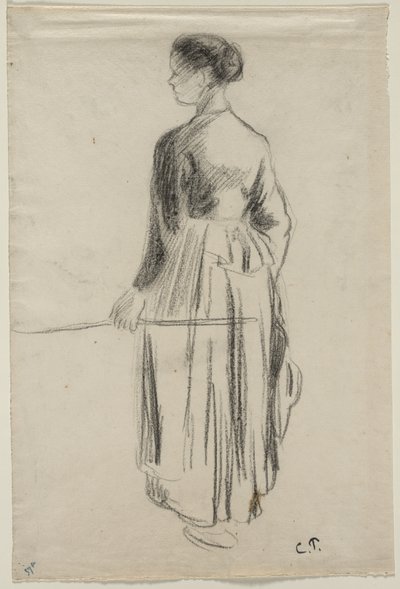 La Pastora, Eragny, 1886 de Camille Jacob Pissarro